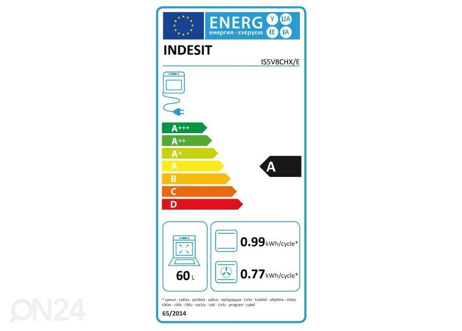 Keraamiline pliit Indesit IS5V8CHX/E suurendatud