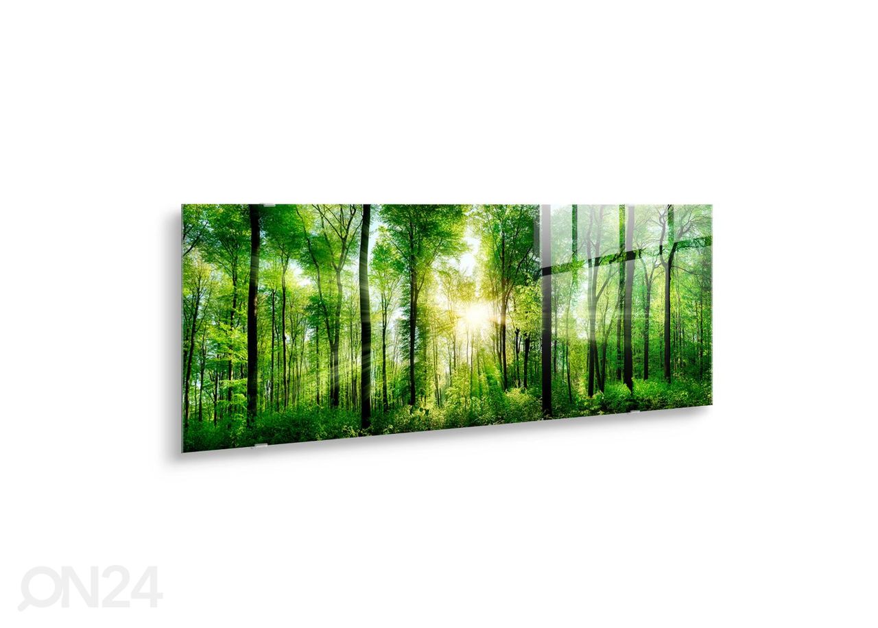 Klaaspilt Forest 125x50 cm suurendatud