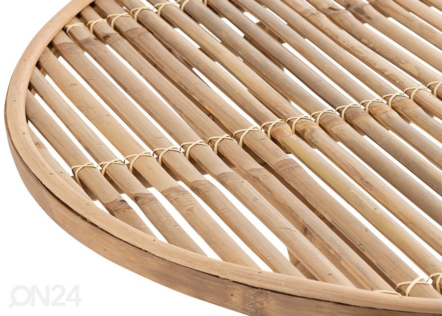 Kokkuklapitav laud Bamboo Ø 90 cm suurendatud