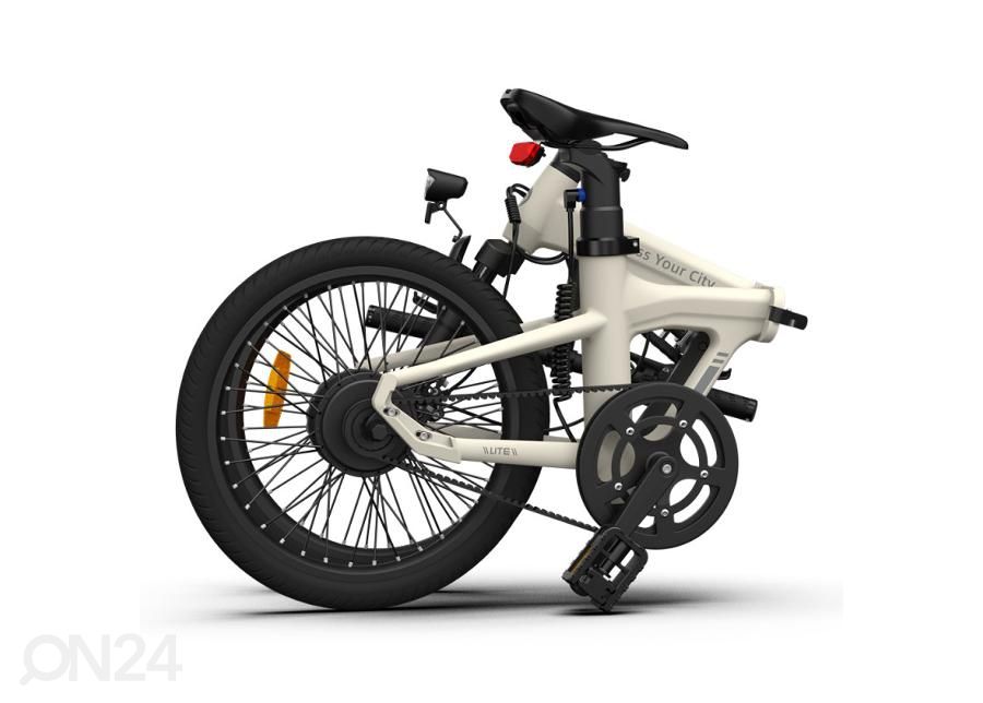 Kokkupandav elektrijalgratas ADO A20S AIR esiamordiga, Ivory (valge) suurendatud