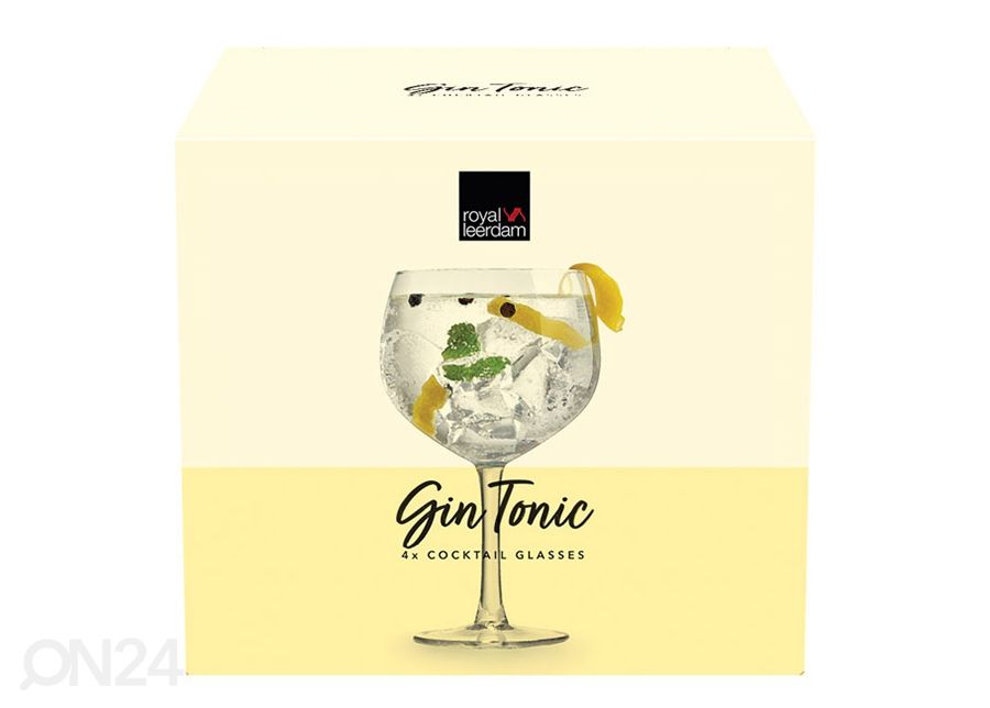 Kokteiliklaas Gin Tonic 65 cl, 4 tk suurendatud