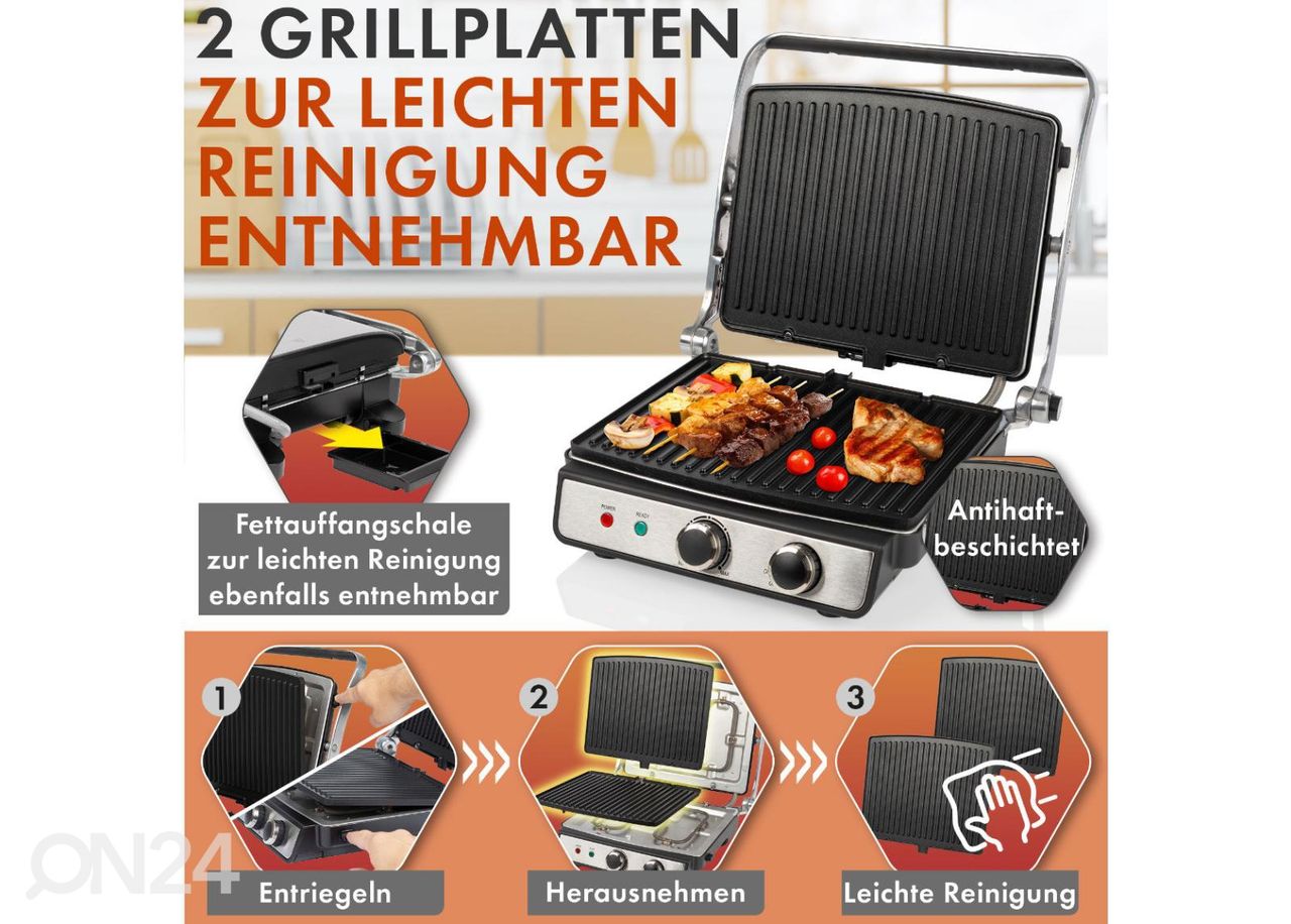 Kontaktgrill ProfiCook PCKG1264 suurendatud