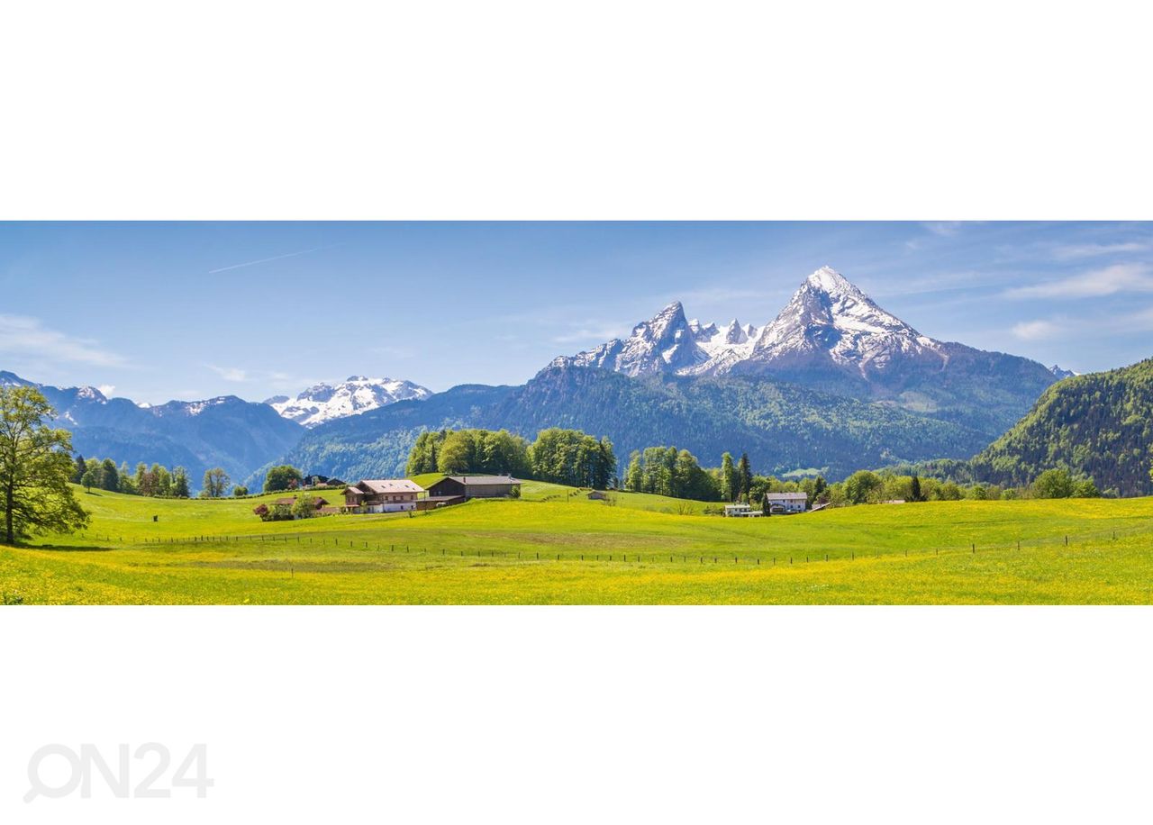 Köögi tagasein Idyllic Alpine view 180x60 cm suurendatud