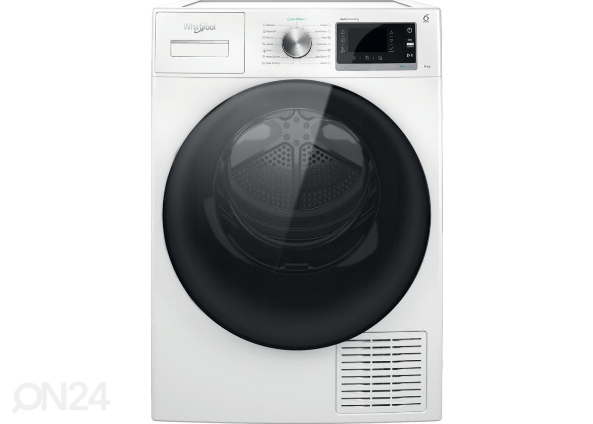 Kuivati soojuspumbaga Whirlpool W6D84WBEE suurendatud