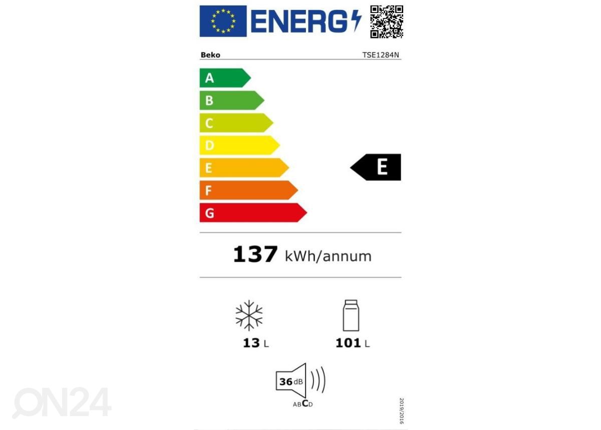 Külmik Beko TSE1284N suurendatud