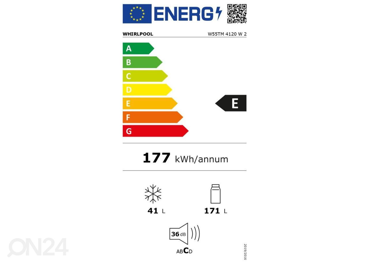 Külmik Whirlpool W55TM4120W2 suurendatud