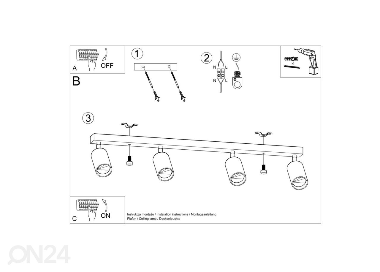 Laelamp Berg 4, naturaalne puit suurendatud