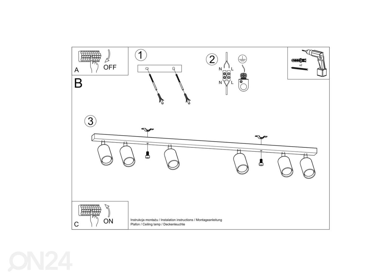 Laelamp Berg 6, naturaalne puit suurendatud