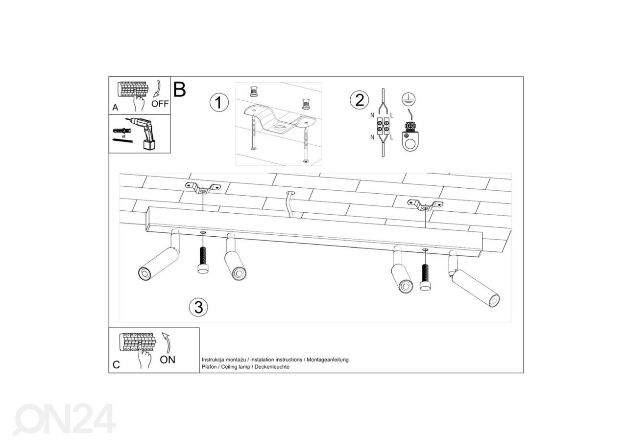 Laelamp Eyetech 4, must suurendatud