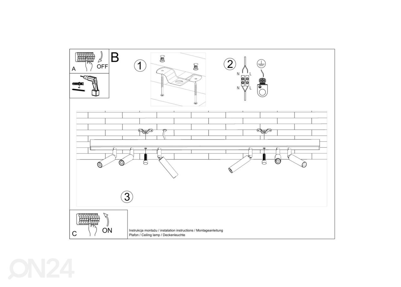 Laelamp Eyetech 6, must suurendatud