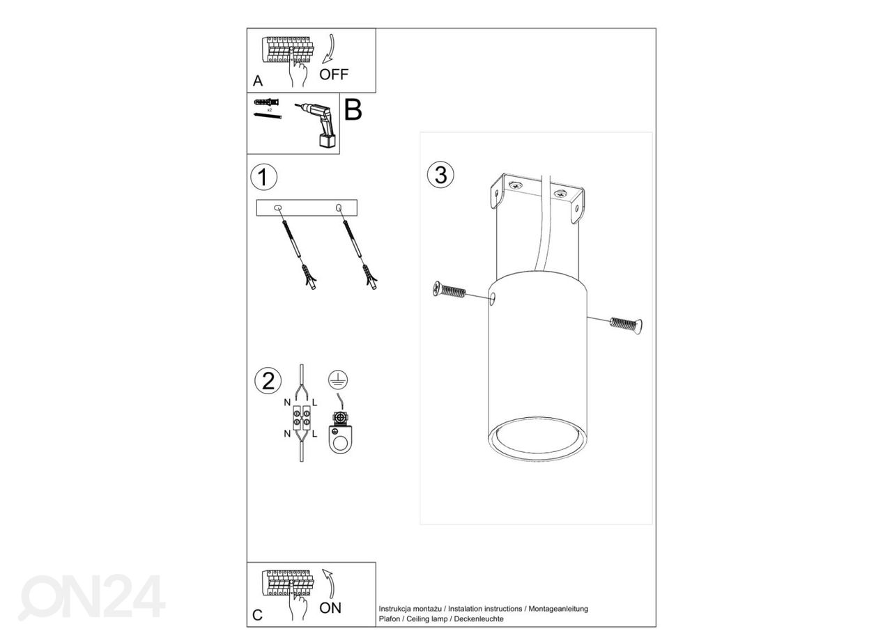 Laelamp Lagos 10, must suurendatud