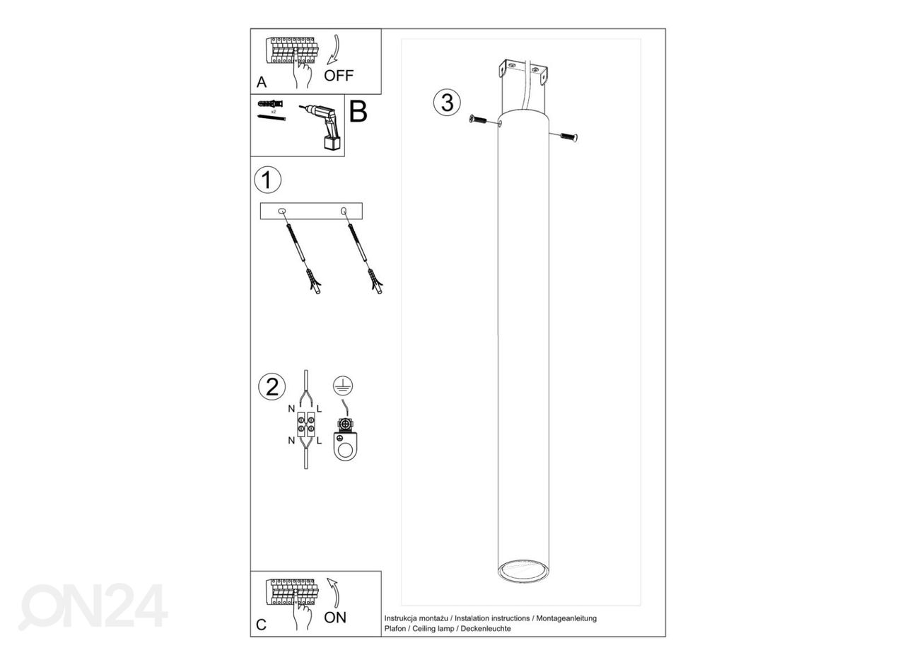 Laelamp Lagos 60, must suurendatud