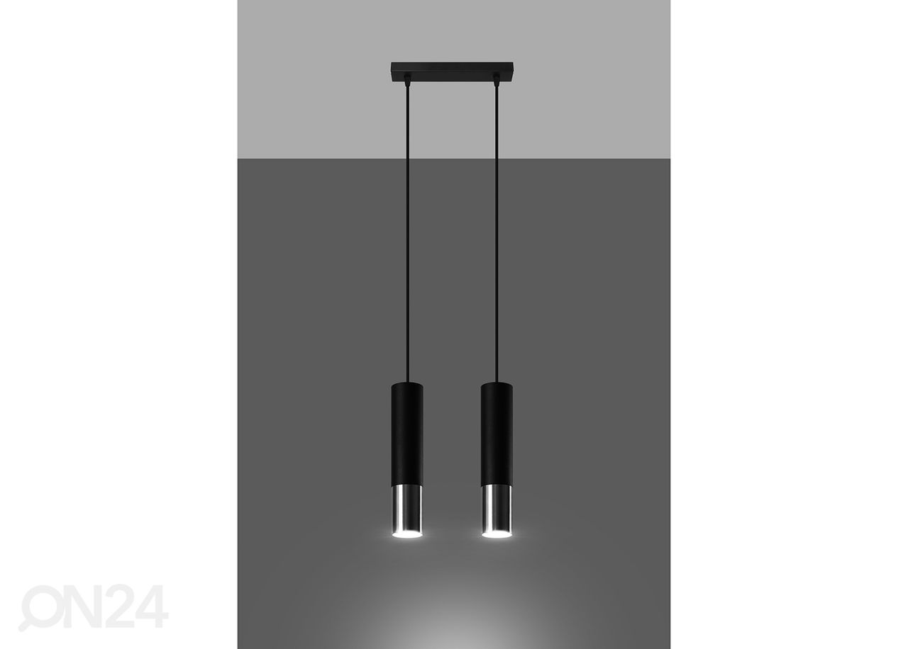 Laelamp Loopez 2, must/kroom suurendatud