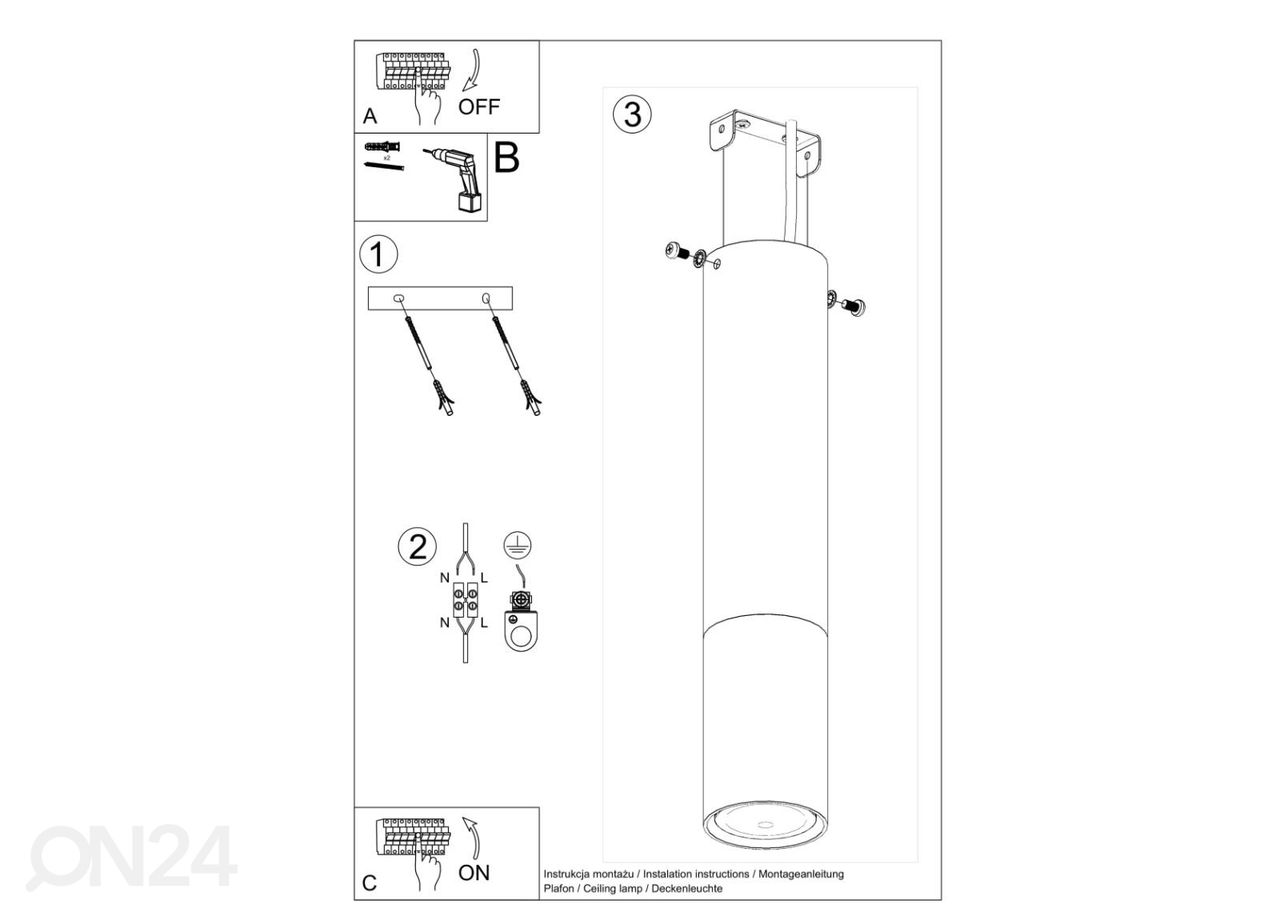 Laelamp Loopez, must/ vask suurendatud