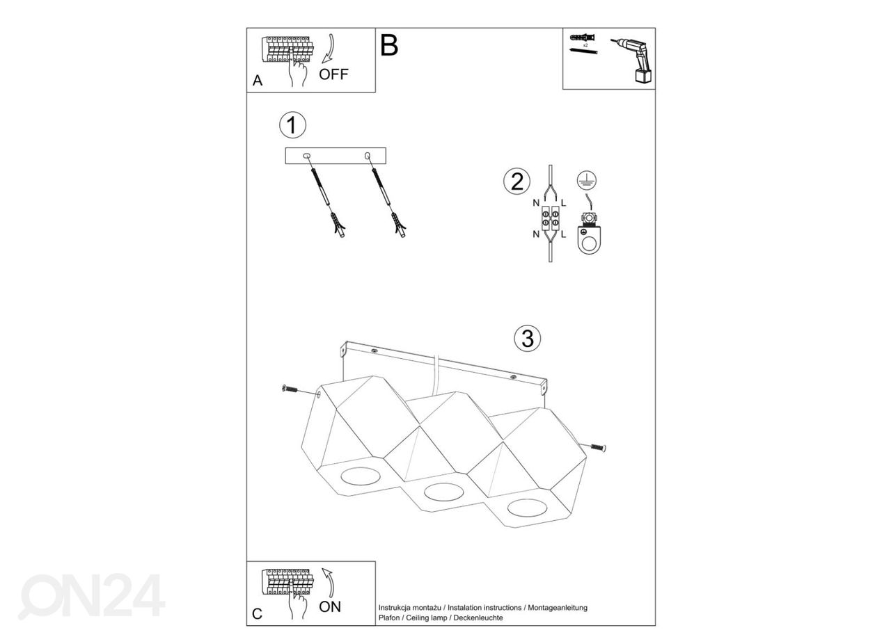 Laelamp Woody 3, naturaalne puit suurendatud