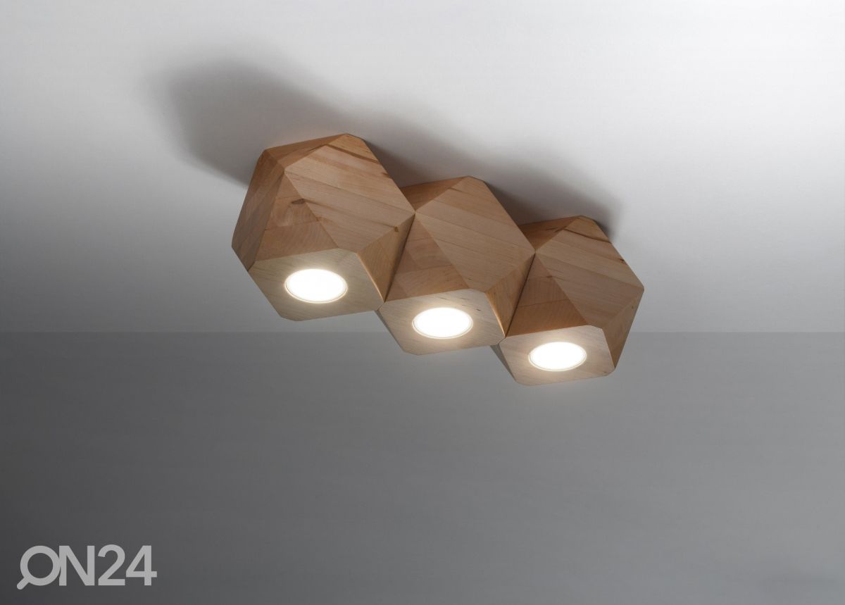 Laelamp Woody 3, naturaalne puit suurendatud