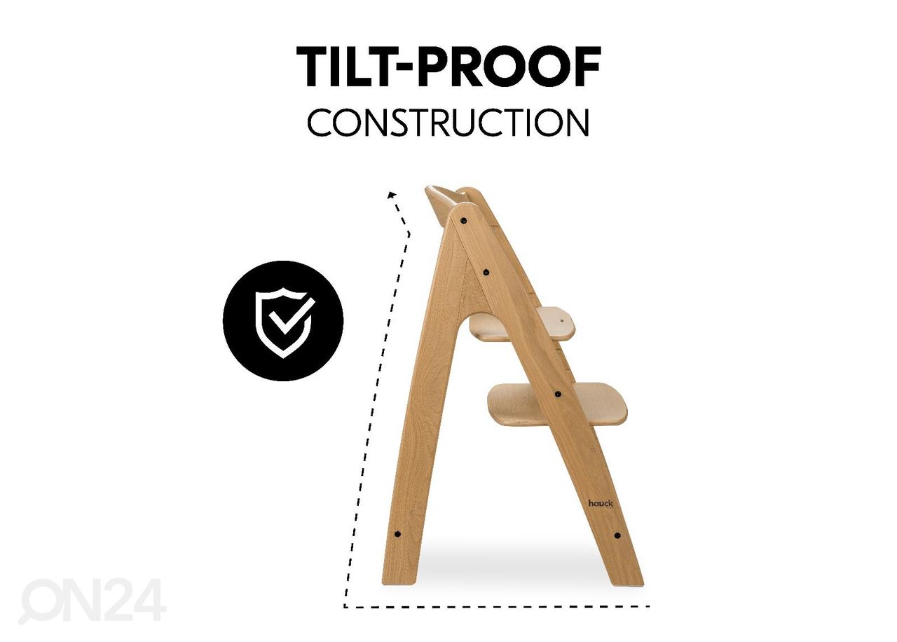 Laste söögitool Hauck At Home Arketa tamm suurendatud