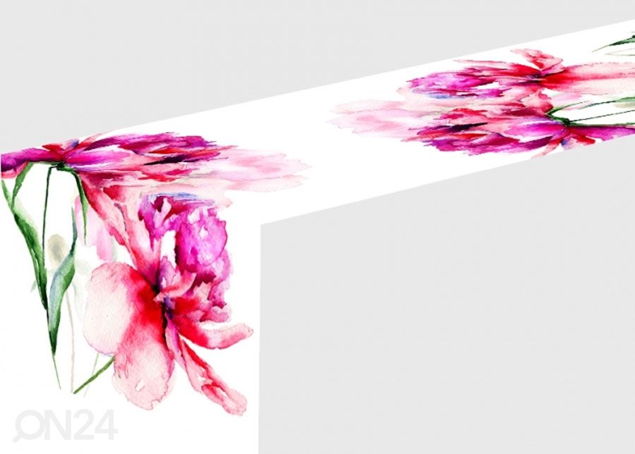 Laudlina Watercolor peonies 30x100 cm suurendatud