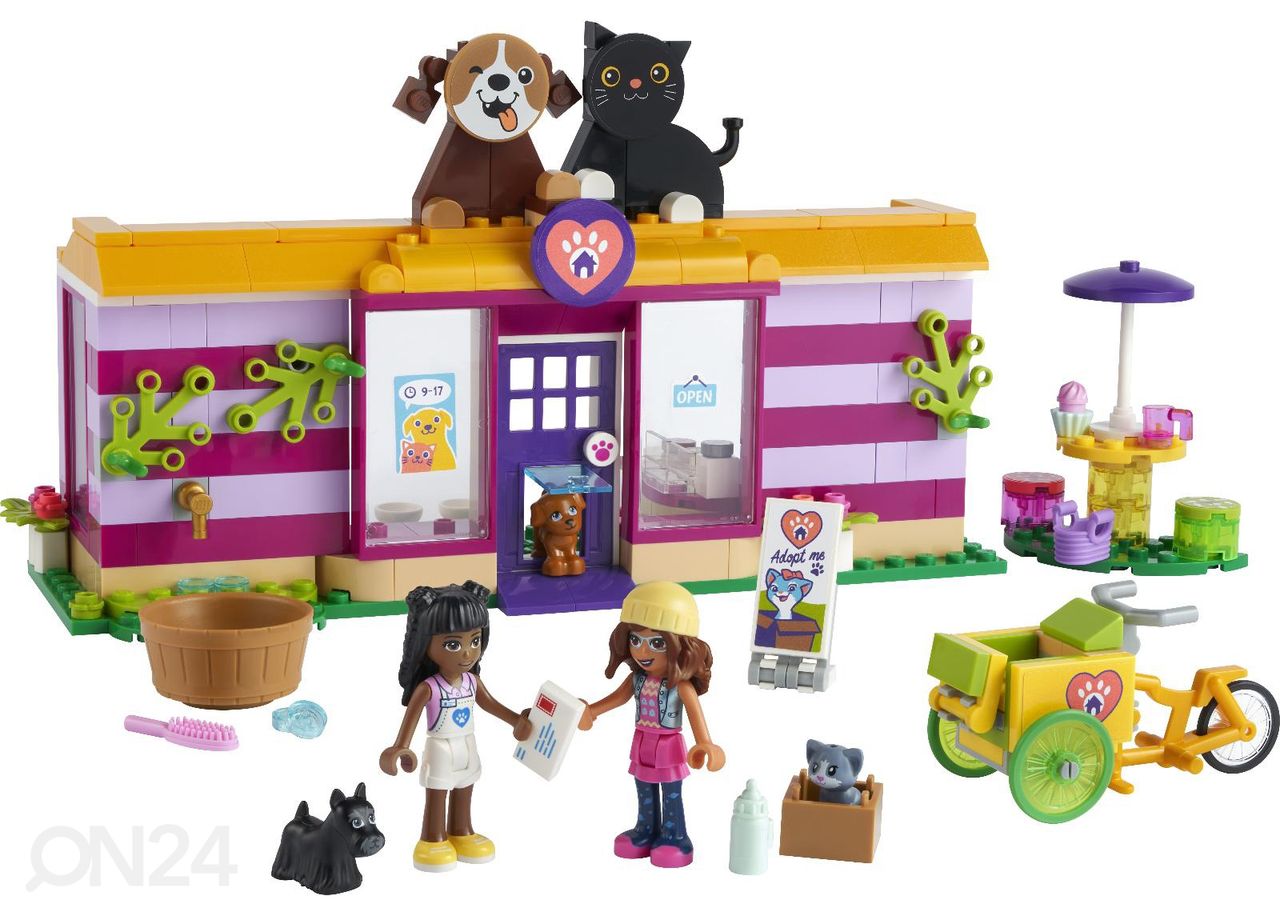 LEGO Friends Lemmikloomade adopteerimise kohvik suurendatud