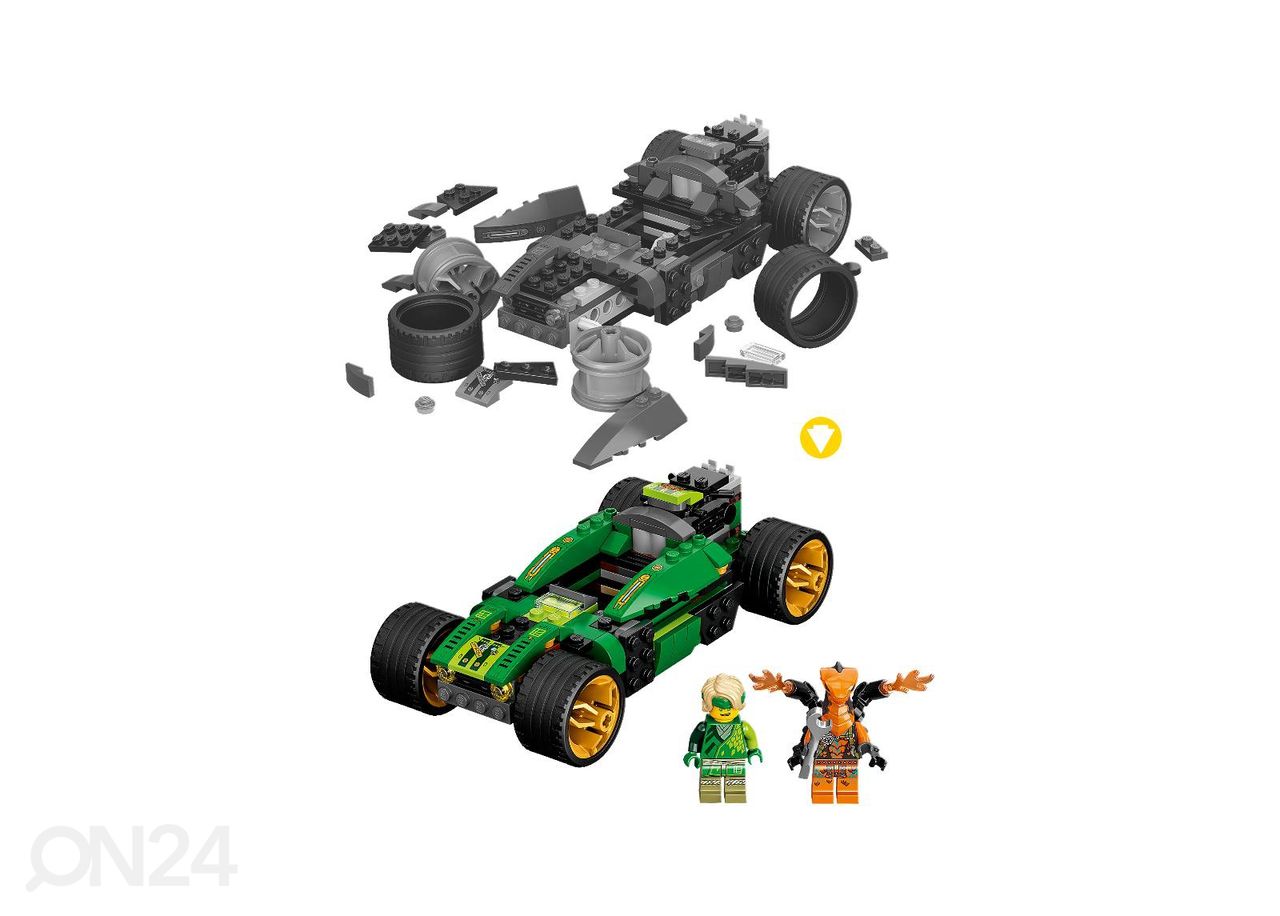 LEGO Ninjago Lloydi võidusõiduauto EVO suurendatud