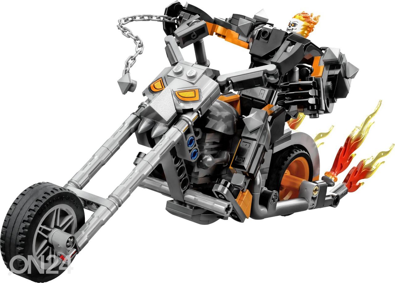 LEGO Super Heroes Ghost Rideri robot ja mootorratas suurendatud