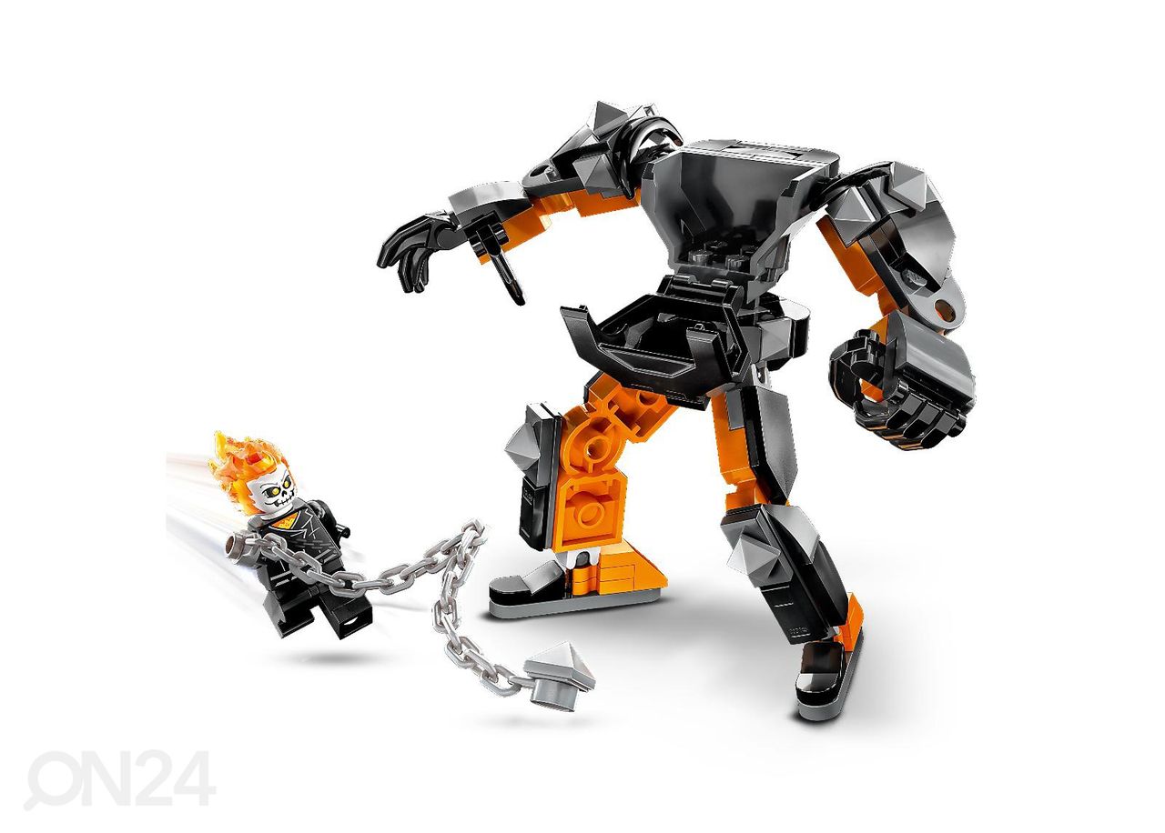 LEGO Super Heroes Ghost Rideri robot ja mootorratas suurendatud