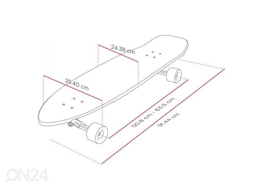 Longboard Street Surfing Freeride 36'' Board984 suurendatud