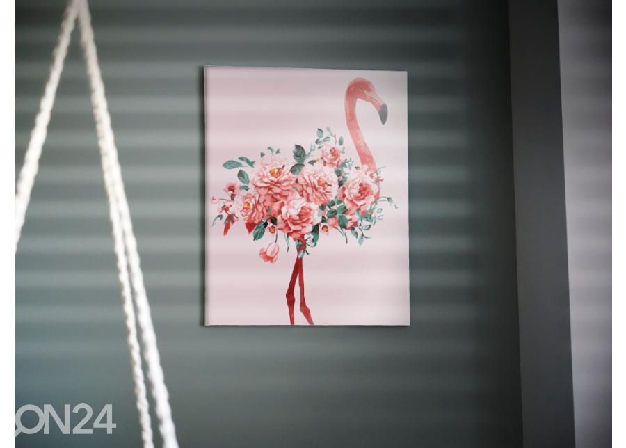 Maalimine numbrite järgi Flamingo 40x50 cm suurendatud