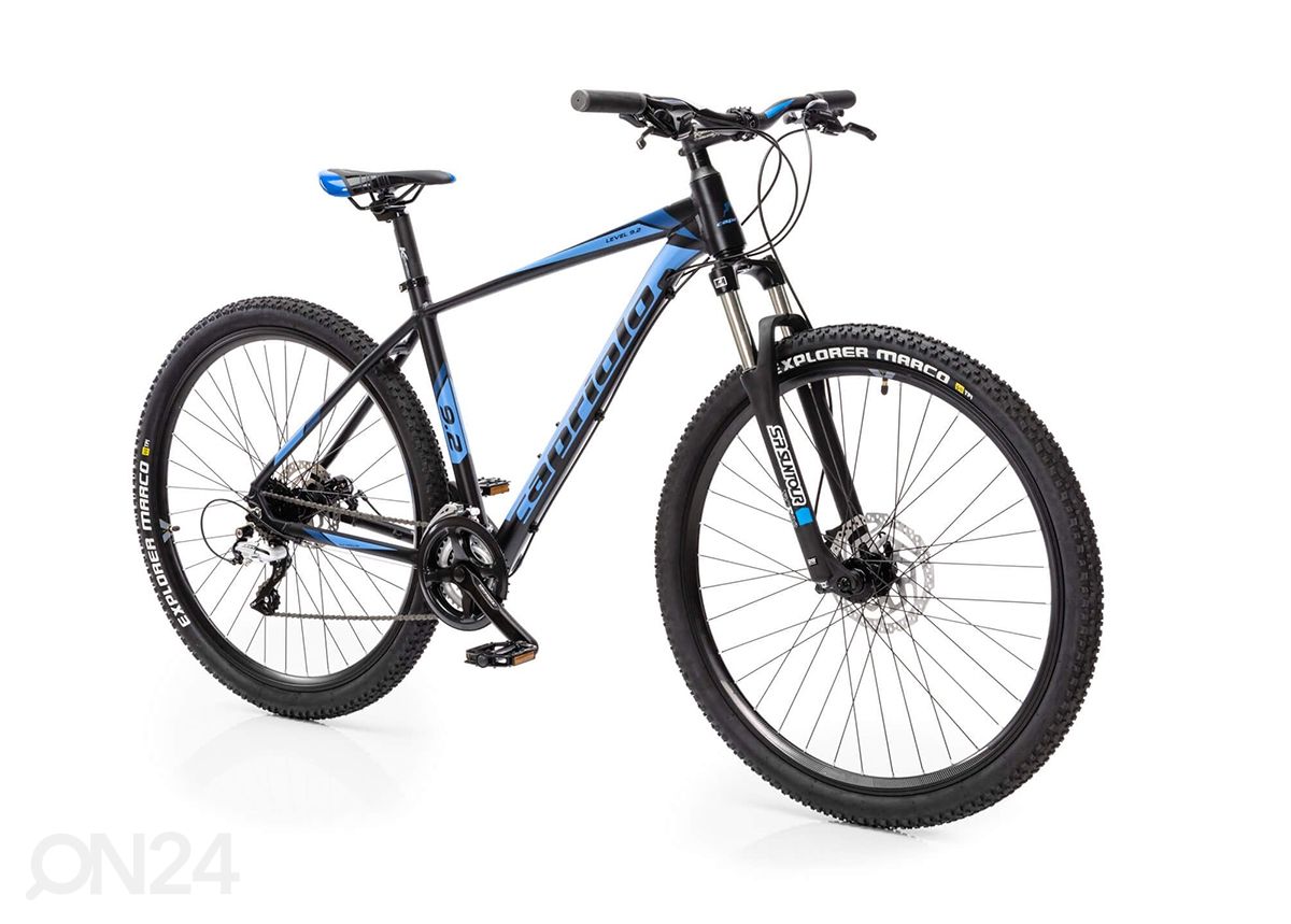 Maastikuratas MTB 9.2 29", must-sinine suurendatud