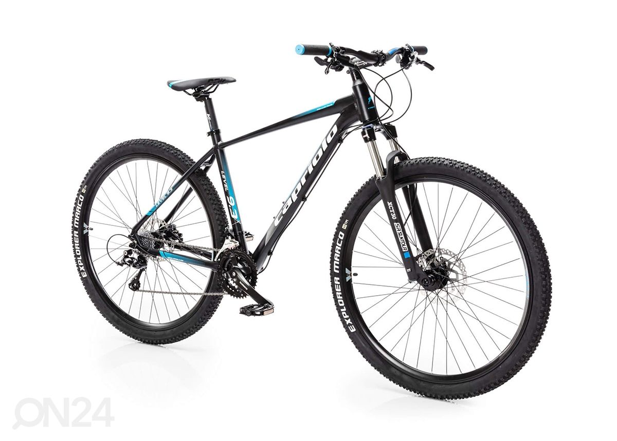 Maastikuratas MTB 9.3 29", must-sinine suurendatud