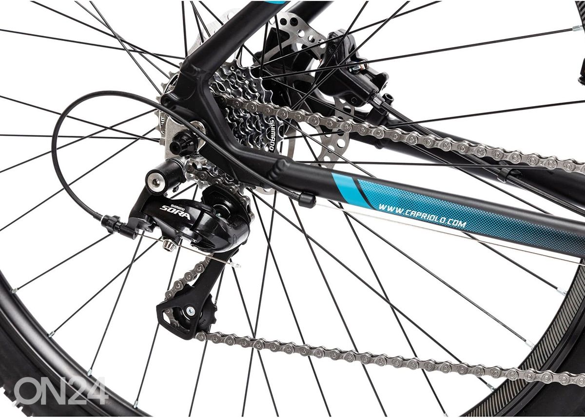 Maastikuratas MTB 9.3 29", must-sinine suurendatud