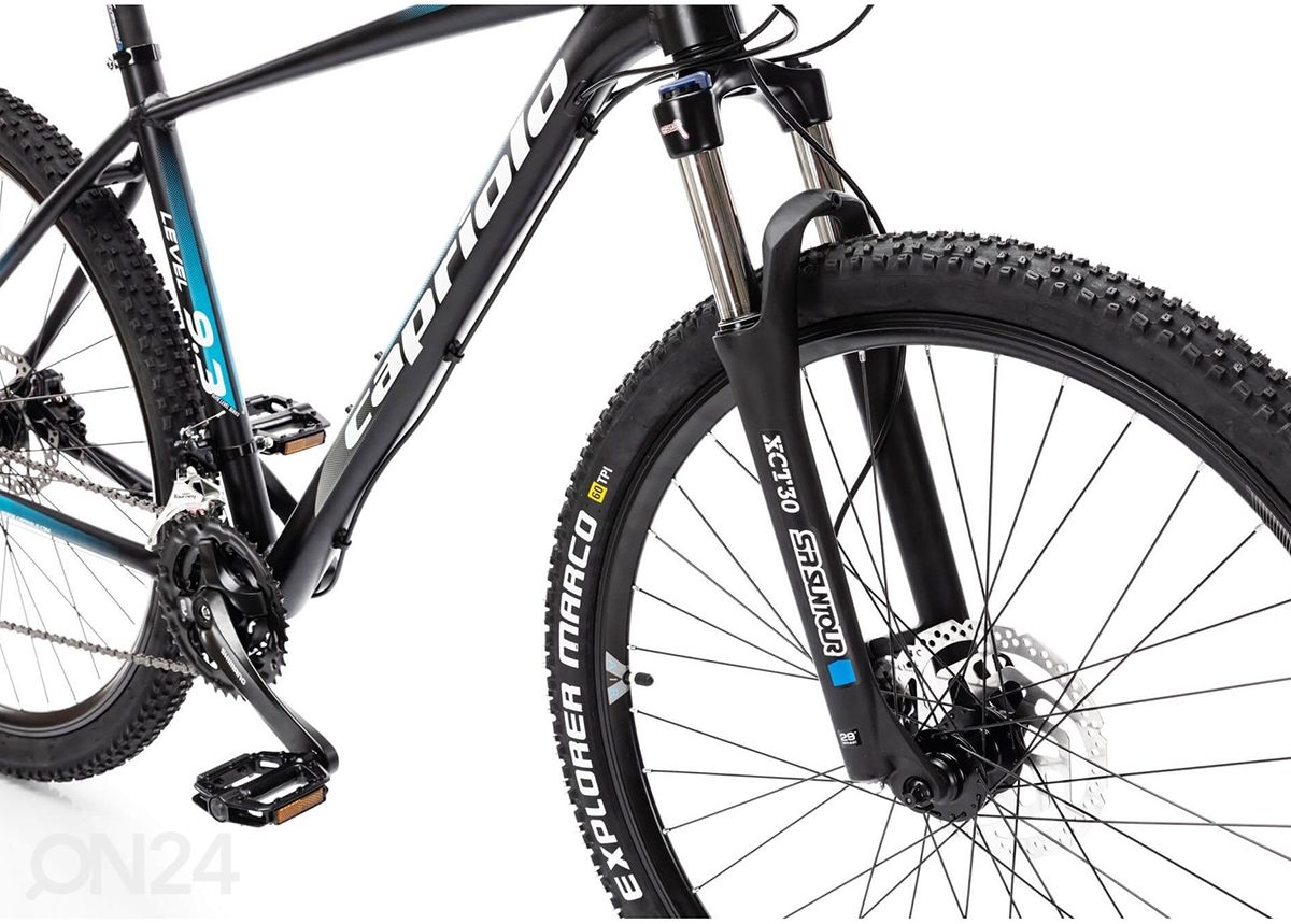 Maastikuratas MTB 9.3 29", must-sinine suurendatud