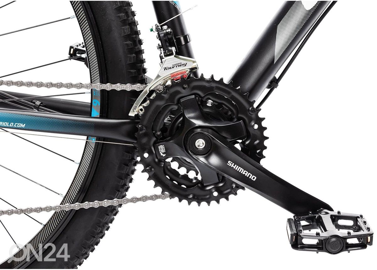 Maastikuratas MTB 9.3 29", must-sinine suurendatud