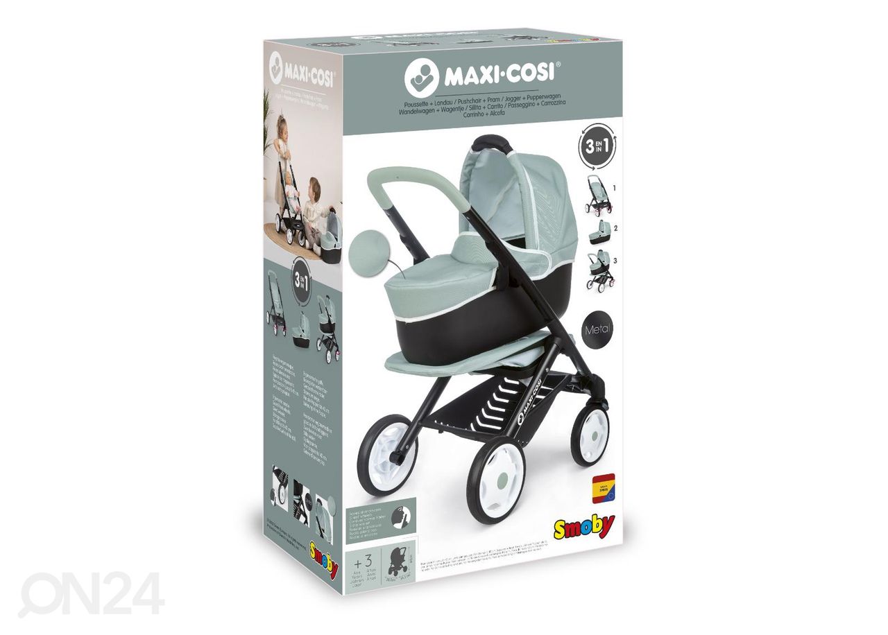 Maxi-Cosi nukuvankri komplekt 3in1 Smoby suurendatud