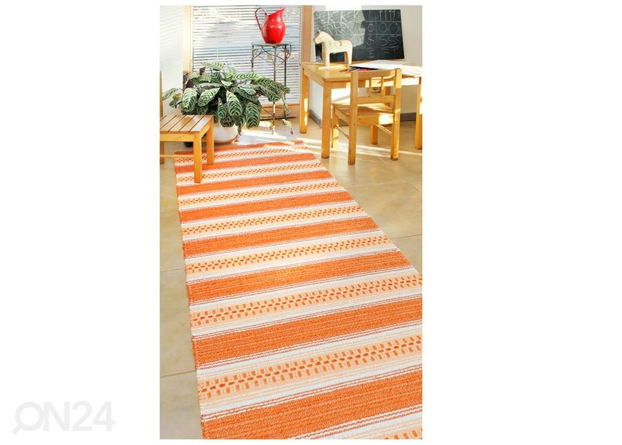 Narma plastikvaip Runö orange 130x190 cm suurendatud