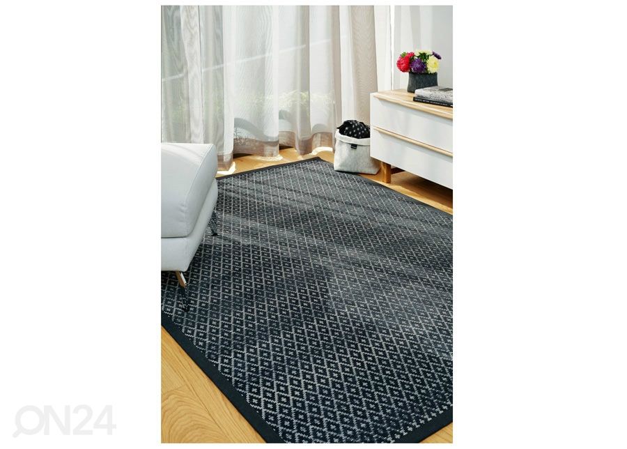 Narma smartWeave® TWIN vaip Tsirgu carbon 100x160 cm suurendatud