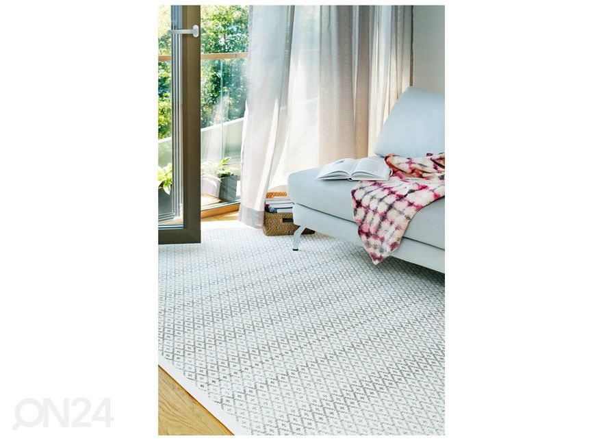 Narma smartWeave® TWIN vaip Tsirgu white 80x250 cm suurendatud