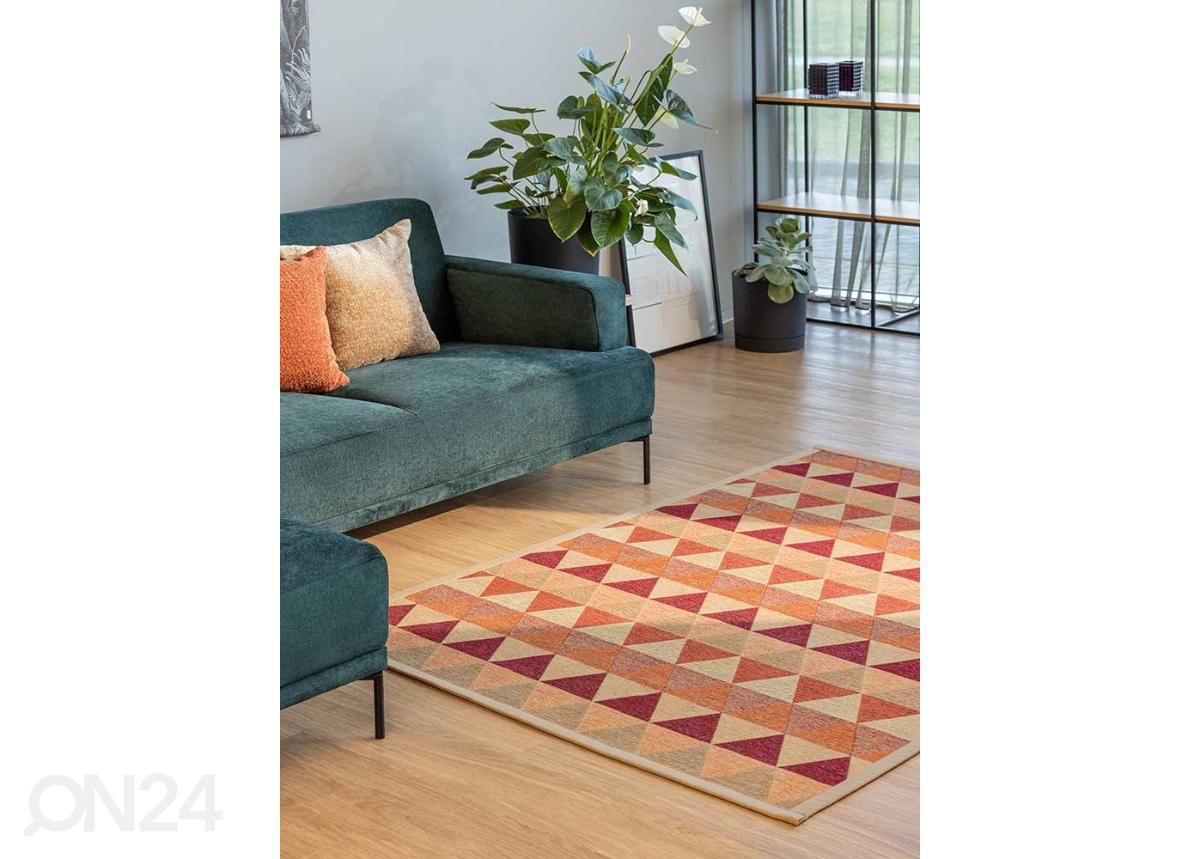 Narma smartWeave® vaip Norra gold-red 140x200 cm suurendatud