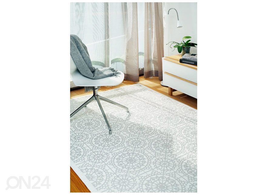 Narma smartWeave® vaip Raadi white 100x160 cm suurendatud