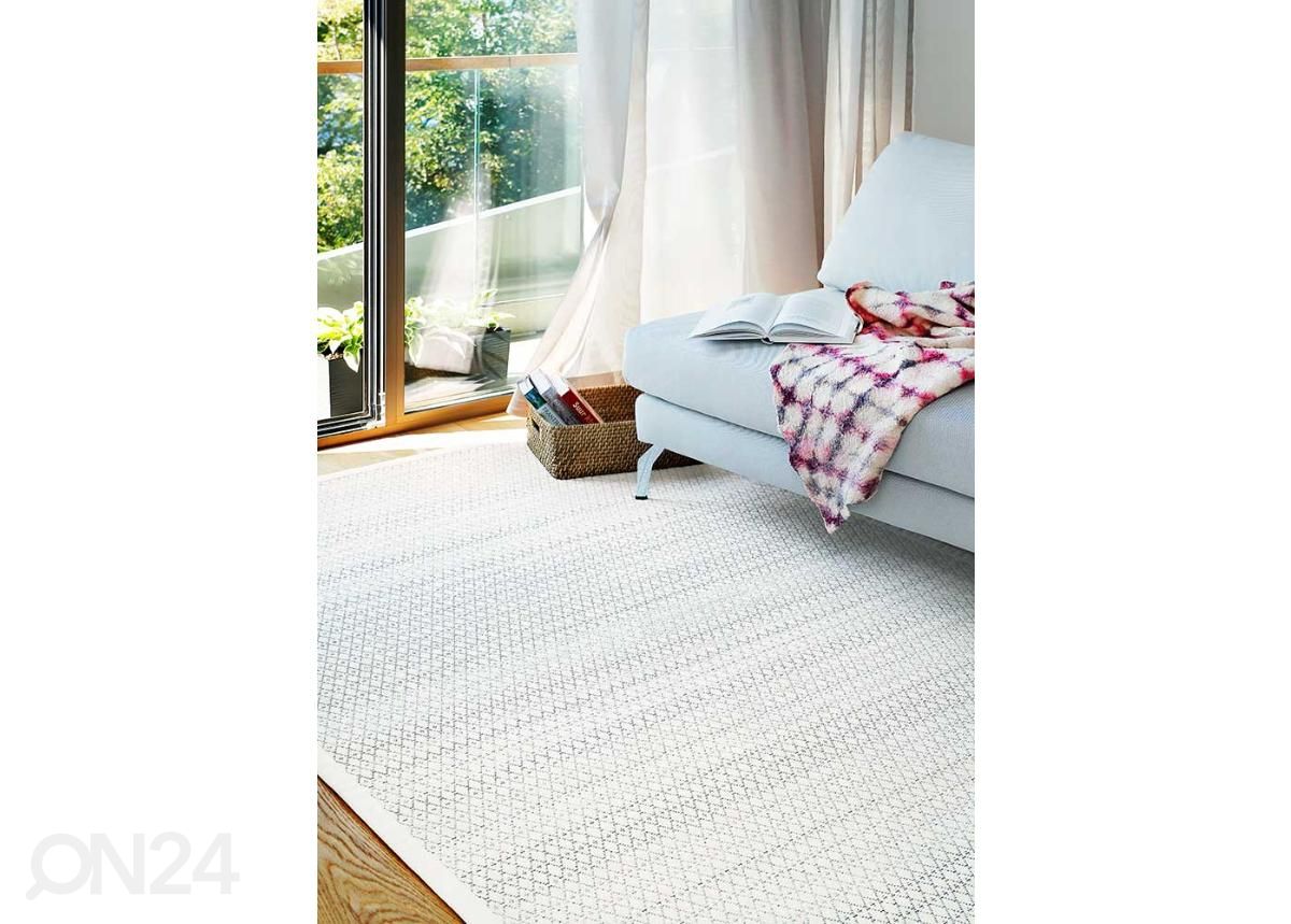 Narma smartWeave® vaip Tsirgu white 100x160 cm suurendatud