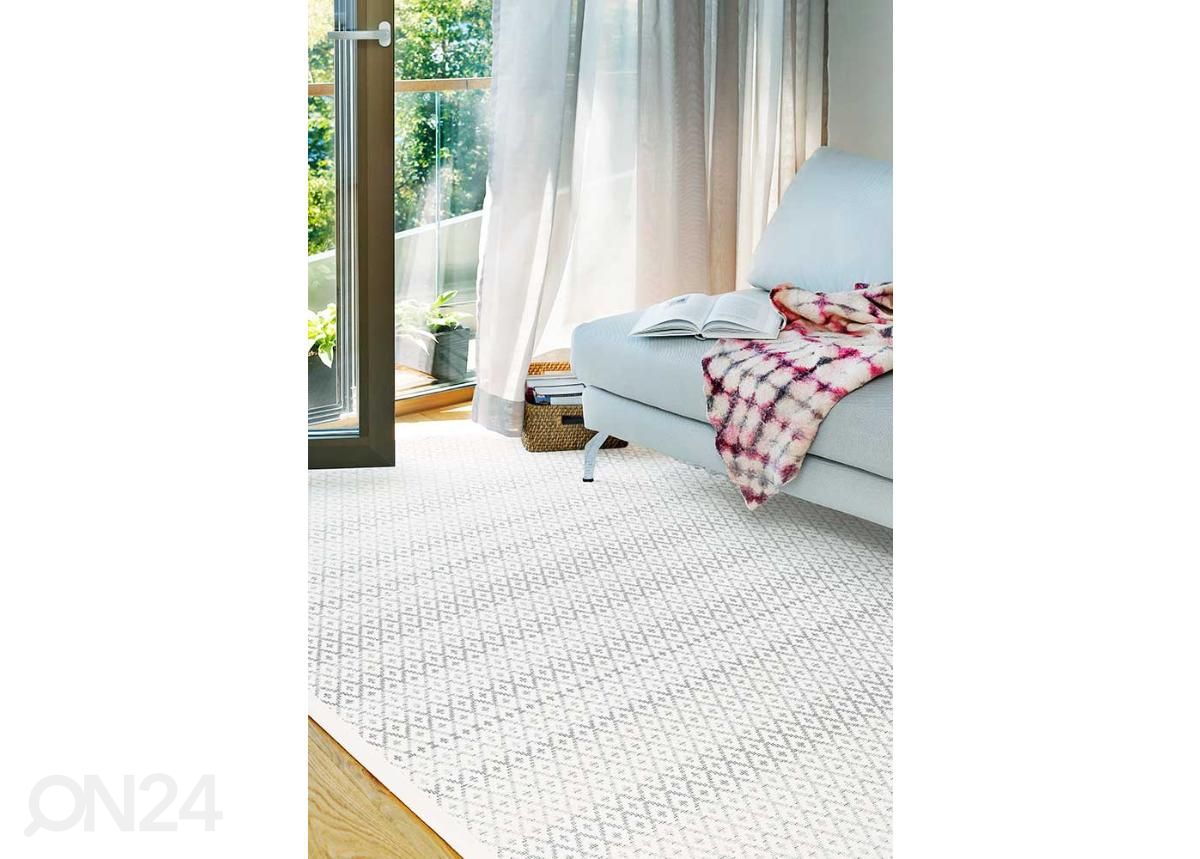 Narma smartWeave® vaip Tsirgu white 100x160 cm suurendatud