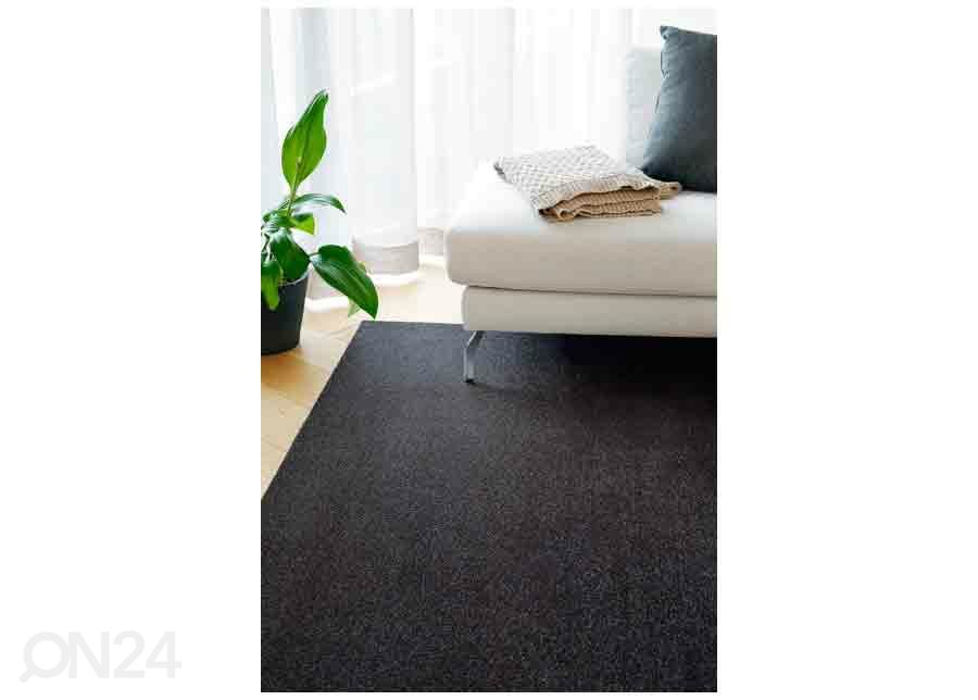 Narma veluurvaip Eden carbon 67x133 cm suurendatud