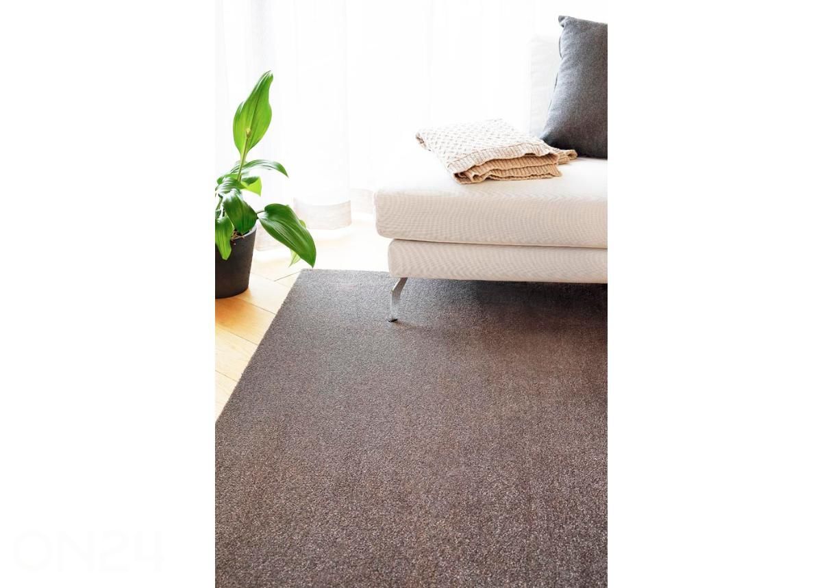 Narma veluurvaip Eden™ linen ümar Ø 133 cm suurendatud