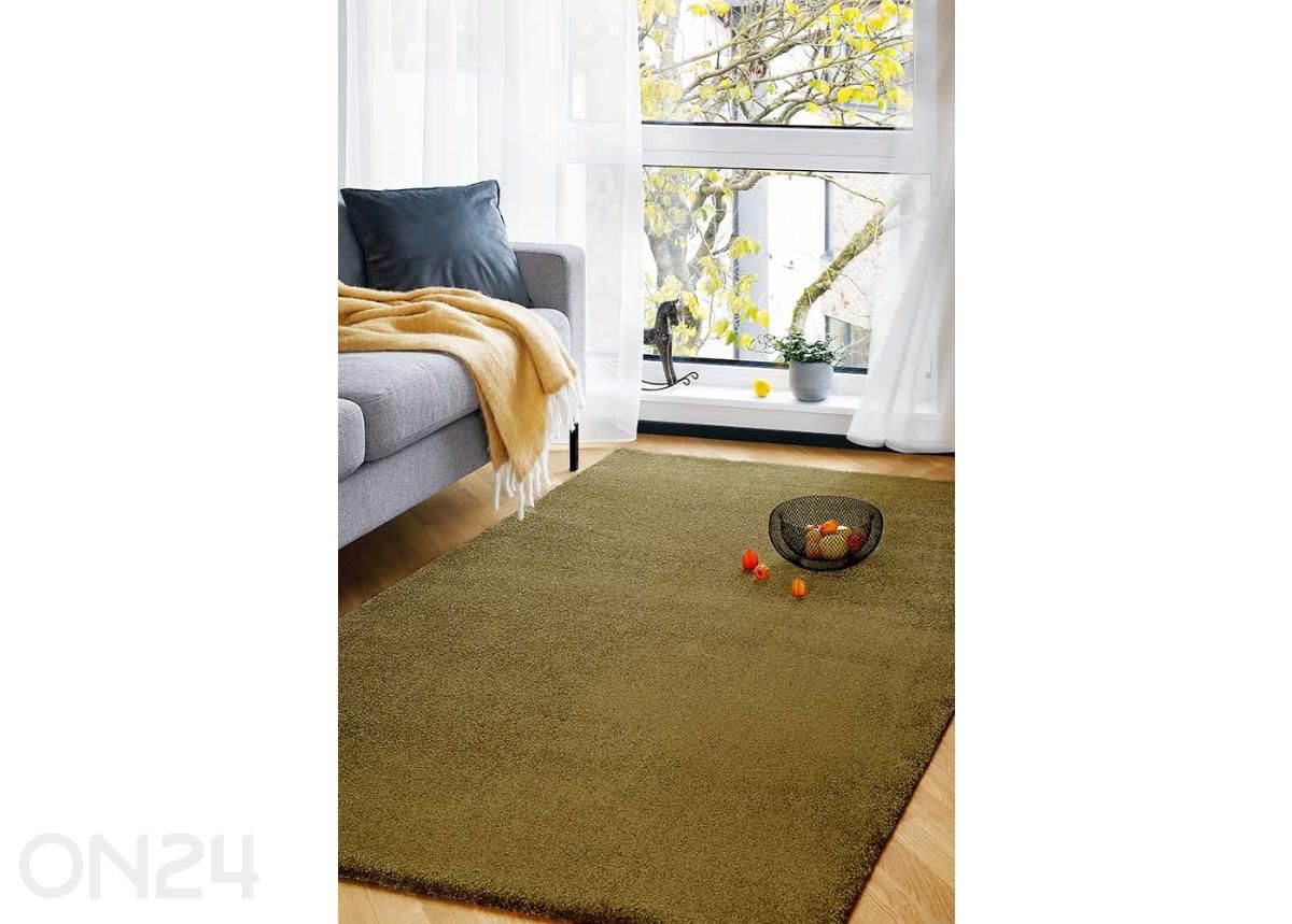 Narma veluurvaip Noble™ olive 67x133 cm suurendatud