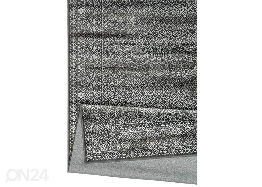 Narma viskoosvaip Orient carbon 160x230 cm suurendatud