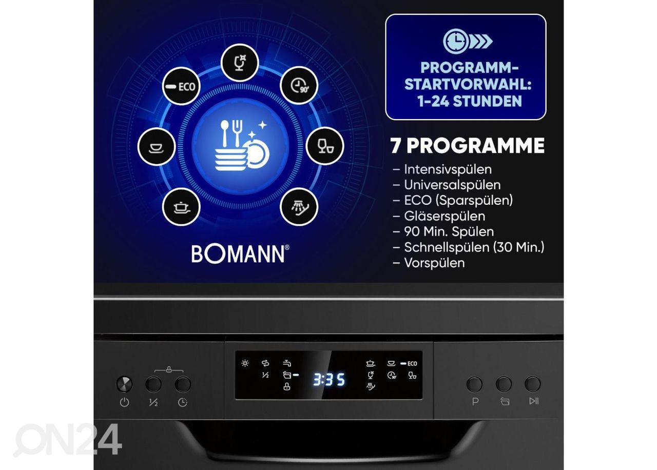 Nõudepesumasin Bomann GSP7418B suurendatud