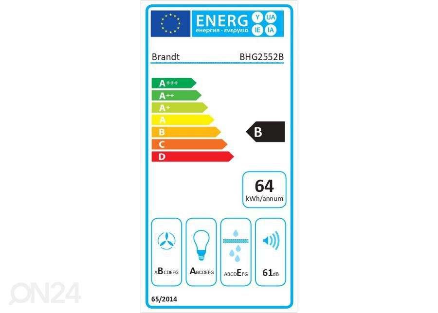 Õhupuhastaja Brandt BHG2552B suurendatud