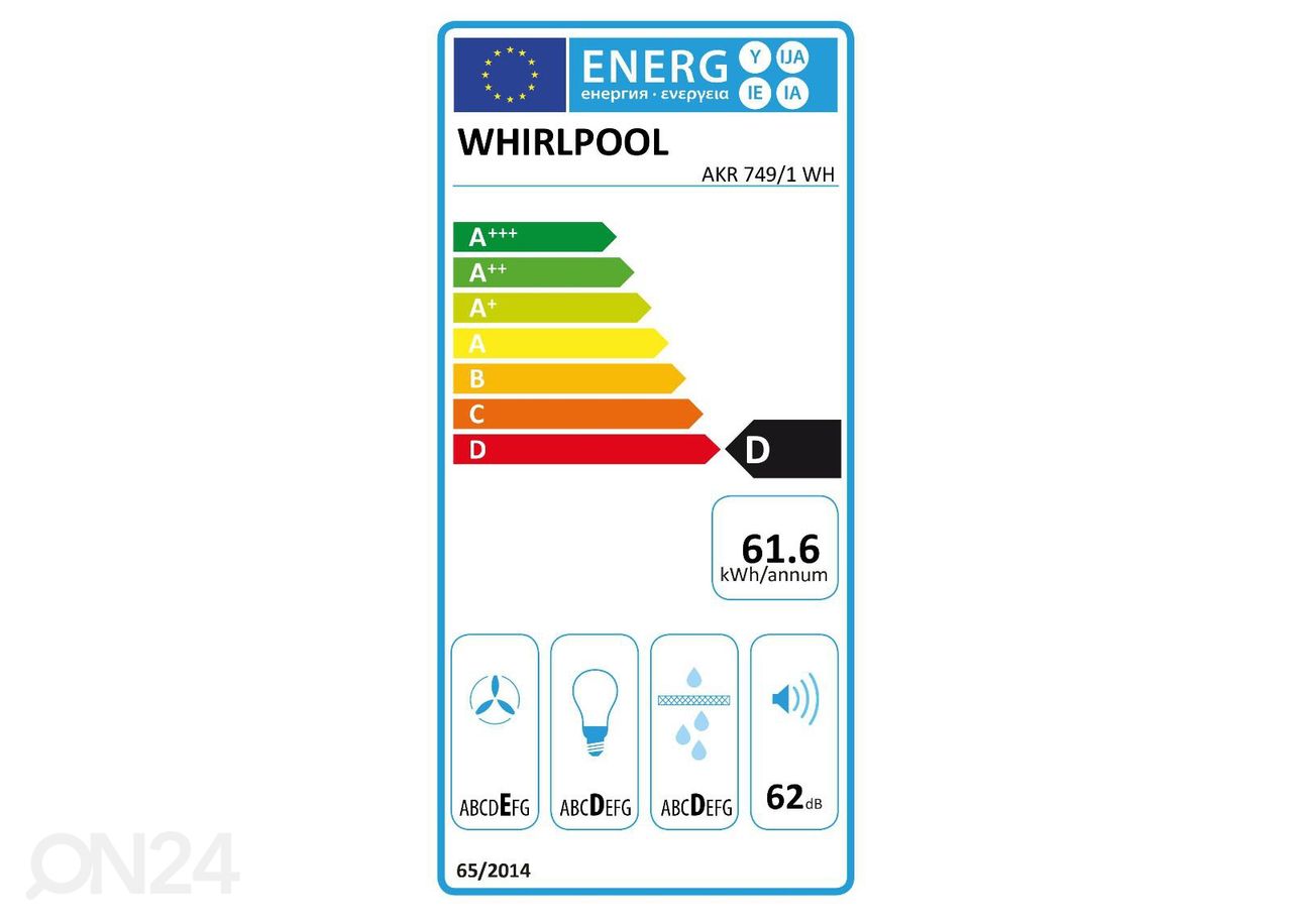 Õhupuhastaja Whirlpool AKR749/1 IX suurendatud