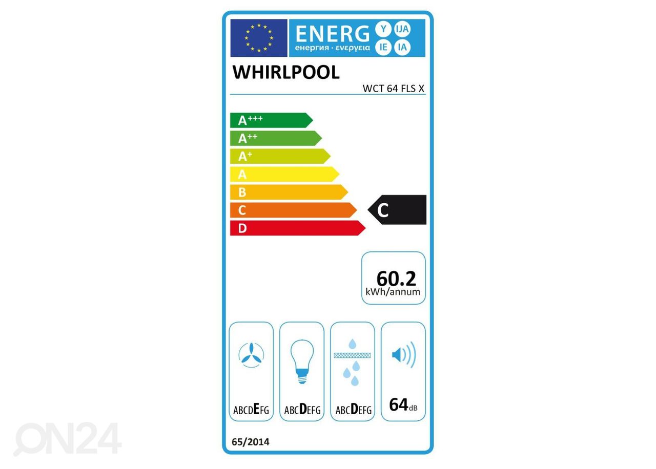 Õhupuhastaja Whirlpool WCT64FLSX suurendatud