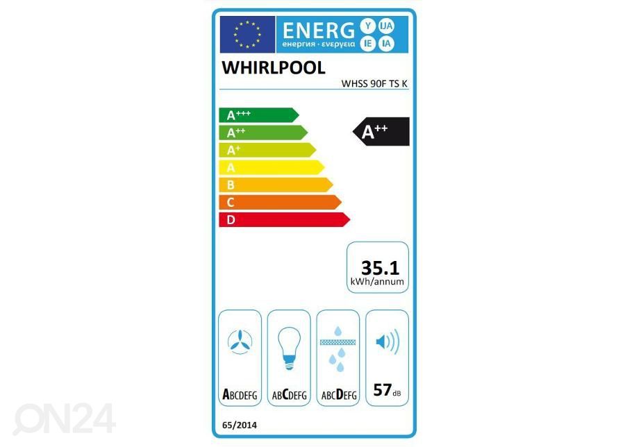 Õhupuhastaja Whirlpool WHSS90FTSK suurendatud